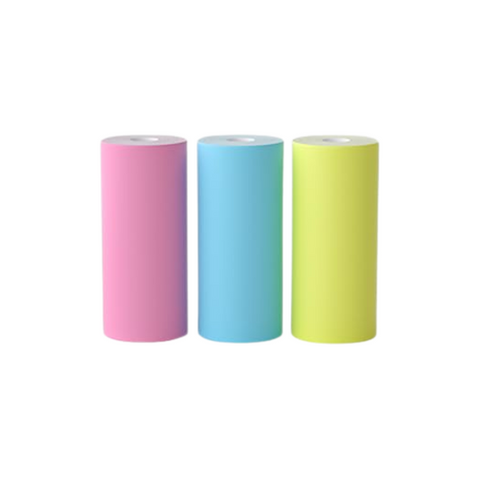 3x Colored Paper Rolls
