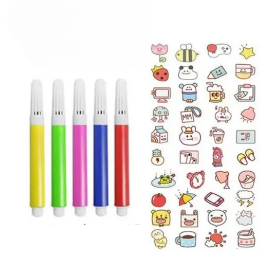 FREE Watercolor Pens & Stickers Kit